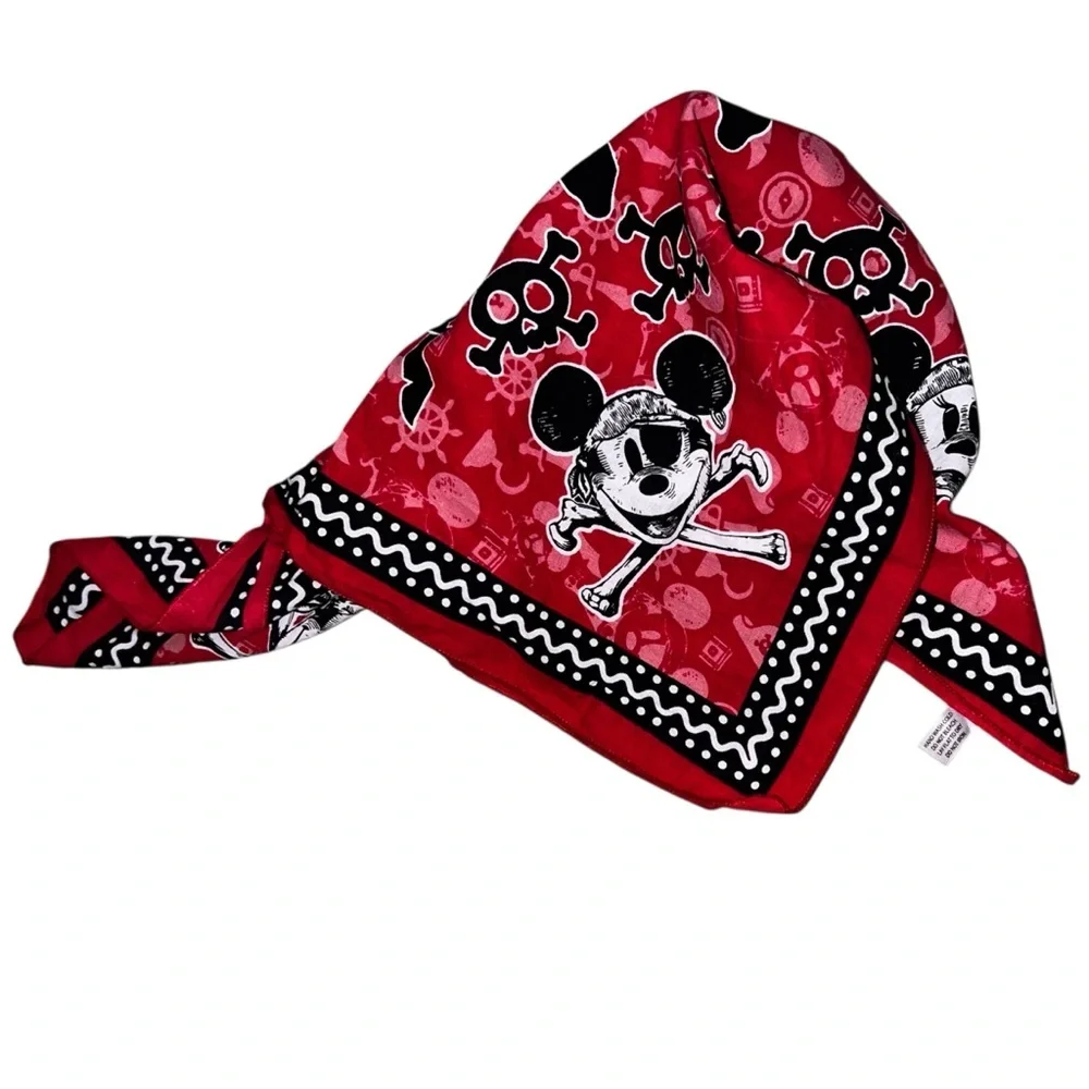 Disney Mickey Mouse Pirate Bandana Disney Cruise 20”x20”
